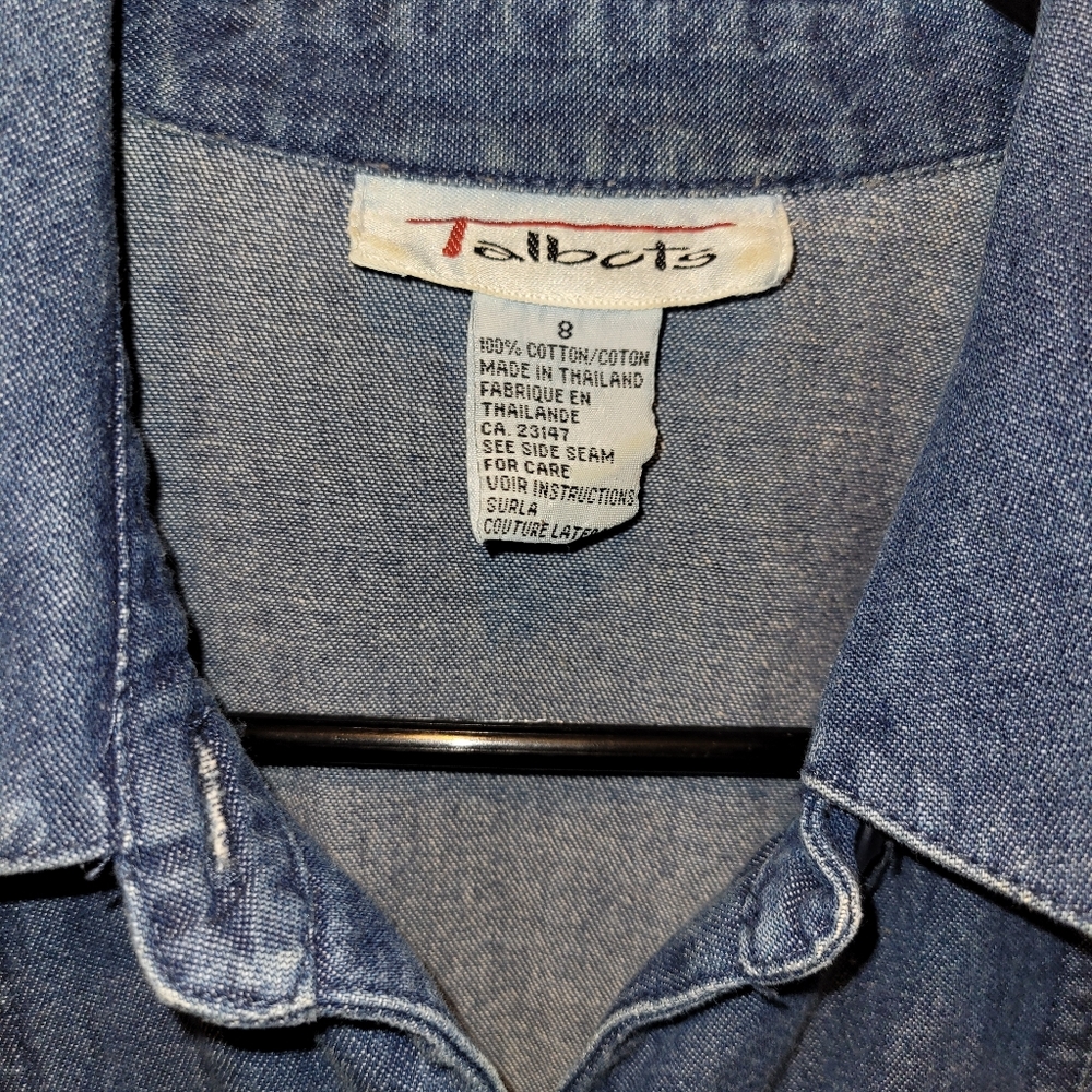 Vintage Talbots swing jean dress - Picture 7 of 7